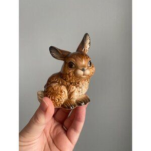Goebel Brown Bunny Rabbit Figurine West Germany Porcelain Collectible 34 815